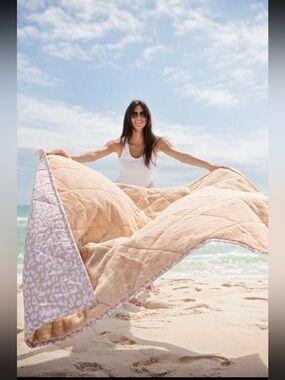 NWT Minky Couture Everywhere Blanket-Tan Cheetah